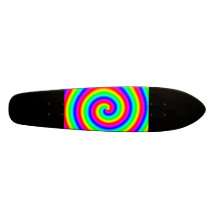 Couleurs d'arc-en-ciel. Spirale lumineuse et color Planche À Roulette