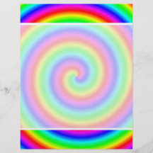 Couleurs d'arc-en-ciel. Spirale lumineuse et color Tract Customisé