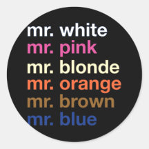 Couleurs de bandit autocollants