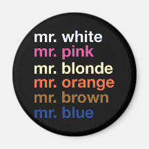 Couleurs de bandit magnets pour réfrigérateur