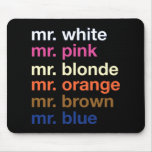 Couleurs de bandit tapis de souris