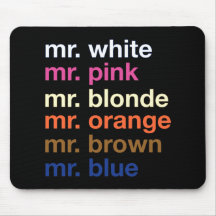 Couleurs de bandit tapis de souris