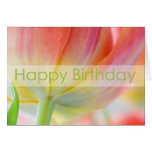 Couleurs de carte d'anniversaire de ressort