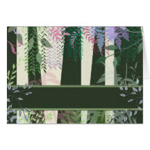 Couleurs de forêt carte de vœux