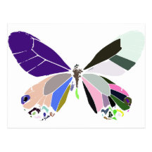 couleurs de papillon carte postale