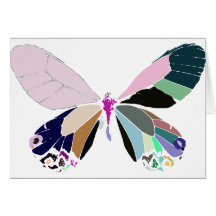 couleurs de papillon cartes de vœux