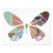 couleurs de papillon cartons d'invitation