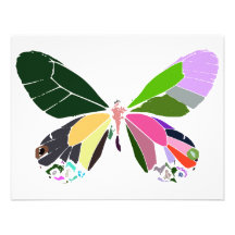 couleurs de papillon cartons d'invitation personnalisés