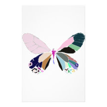couleurs de papillon papier à lettre personnalisé