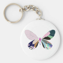 couleurs de papillon porte-clefs