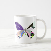 couleurs de papillon tasse à café
