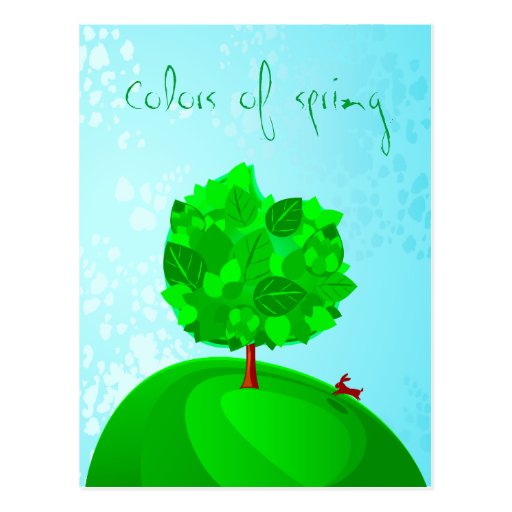 Couleurs de ressort, carte postale