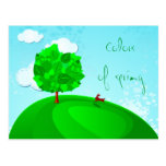 Couleurs de ressort, carte postale