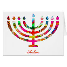 Couleurs de Shalom Cartes De Vœux