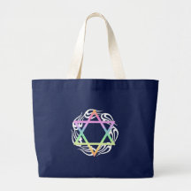 Couleurs d'étoile juives sac