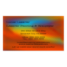 Couleurs lumineuses cartes de visite personnelles