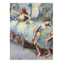 Coulisses de les de dans de danseuses d'Edgar Dega Cartes Postales