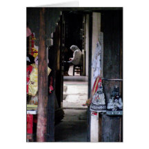 "Couloir tranquille" Shianghai Cartes De Vœux