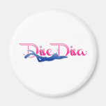 Coup-de-pied de diva de piqué magnets pour réfrigérateur