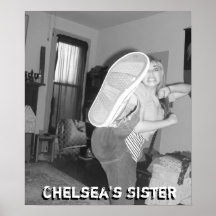 COUP-DE-PIED de la soeur de Chelsea ! Affiche noir