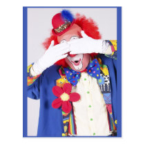 Coup d'oeil de clown cartes postales