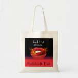 Coup d'un rouge ardent de Bachelorette Sacs De Toile