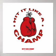 COUP IL AIMENT DES VÊTEMENTS DE SPORT DE CHAMPION  POSTER