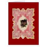 Coupe-circuit Valentine de dentelle Carte De Vœux