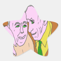 COUPLE 2 NOUS NOUS AIMONS COMME AU 1ER JOUR.png Autocollant En Étoile