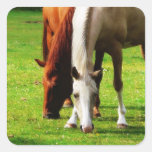 Couples Biracial de cheval Autocollants