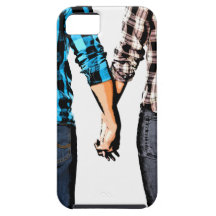 Couples d'amour de pays tenant des mains coque Case-Mate iPhone 5