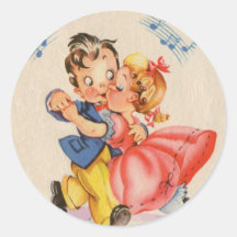 Couples de danse autocollants