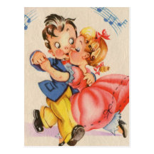 Couples de danse cartes postales