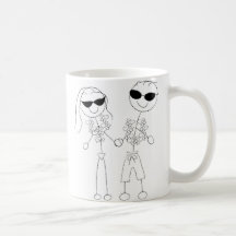Couples de mariage de plage mugs