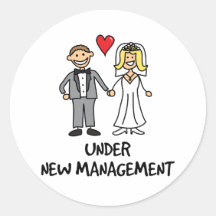 Couples de mariage - sous la nouvelle gestion autocollants