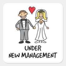 Couples de mariage - sous la nouvelle gestion sticker carré