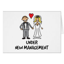 Couples de mariage - sous la nouvelle gestion carte de vœux