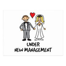 Couples de mariage - sous la nouvelle gestion carte postale