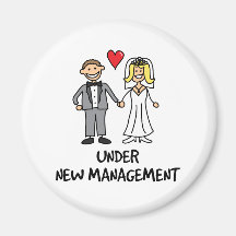 Couples de mariage - sous la nouvelle gestion aimants pour réfrigérateur