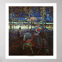 Couples d'équitation par Wassily Kandinsky Posters