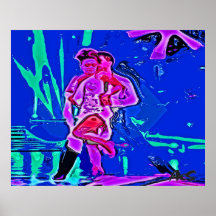 COUPLES LATINS DE DANSE AFFICHE