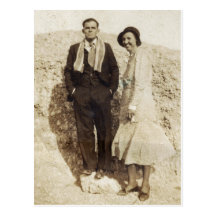 COUPLES SUR LA COLLINE CARTES POSTALES