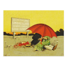 Couples vintages drôles carte postale