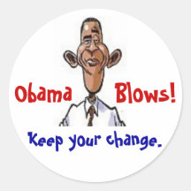 Coups d'Obama ! Adhésifs Ronds
