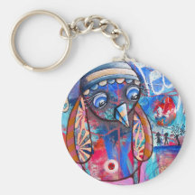 Coupure de la corde à l'histoire Keychain Porte-clefs