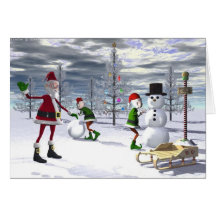 Coupure de Noël Cartes De Vœux