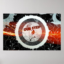 Courant abstrait de haut-parleur de Dubstep Posters