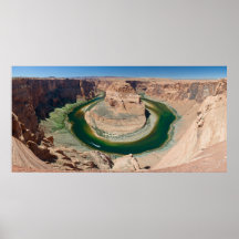Courbure de chaussure de cheval de canyon grand affiche