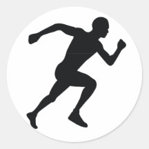 Coureur Autocollants