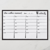 Coureur de CoffeeRx Prospectus Avec Motif